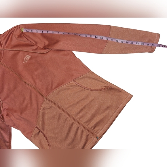 The North Face Womens Light Coral Pink Cinder 100 Full Zip Jacket Size Large - Picture 7 of 15